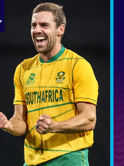 Logo of Anrich Nortje's four-wicket haul for South Africa against Pakistan | Highlights | T20WC 2022