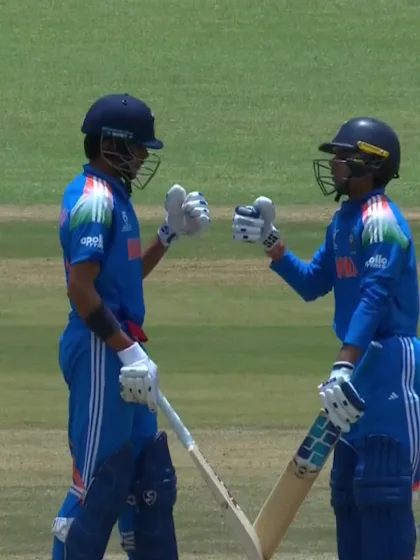 Vedant Trivedi with a Four vs. England