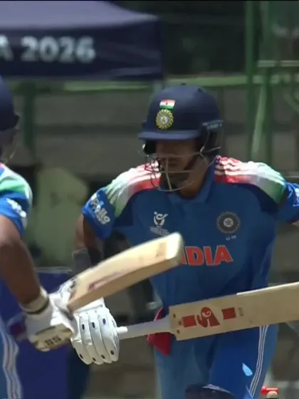 Vihaan Malhotra with a Four vs. Zimbabwe