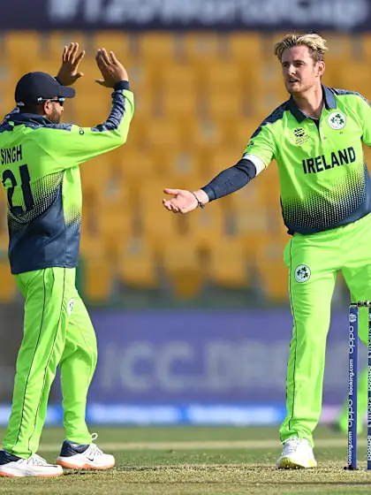 Ireland claim three wickets in final over