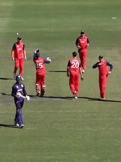 Logo of Wicket - Michael Jones - Scotland v Netherlands ICC T20WC 2022