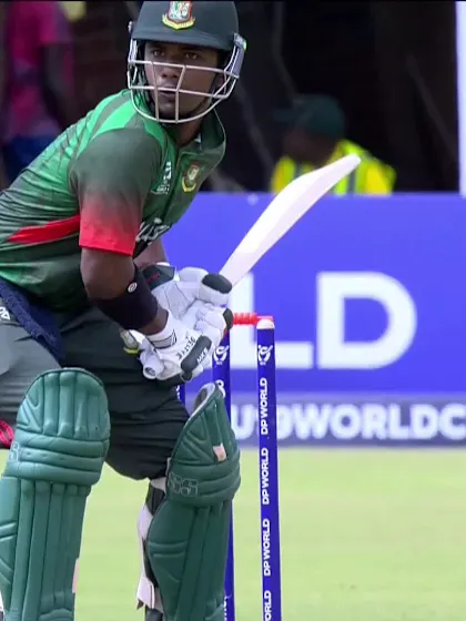 Azizul Hakim Tamim with a Four vs. India