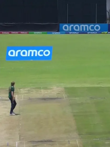 Faisal Khan with a Four vs. Ireland