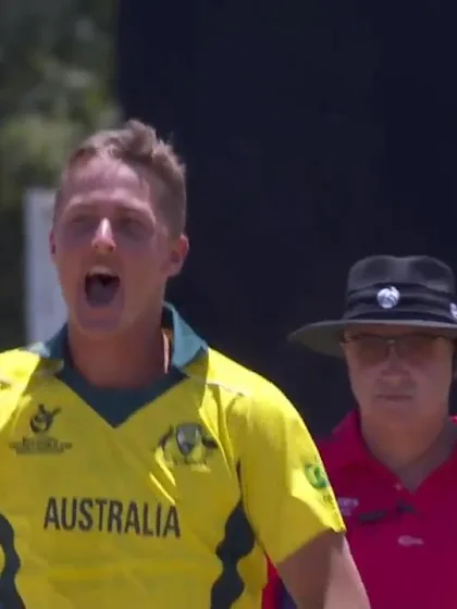 ICC U19 CWC: AUS v ENG – Sully sends back Goldsworthy cheaply