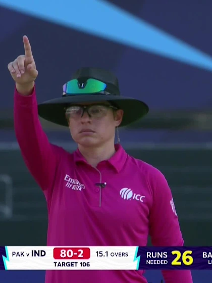 Logo of Jemimah Rodrigues - Wicket - India vs Pakistan