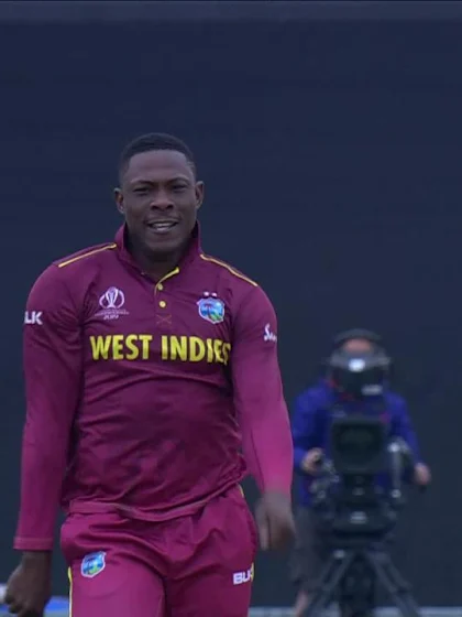 CWC19: SA v WI - Cottrell salutes the wicket of Markram