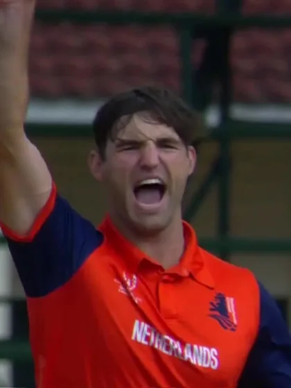 Logo of Aqib Ilyas - Wicket - Netherlands vs Oman