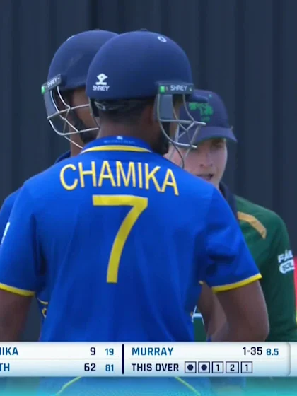 Chamika Heentigala with a Four vs. Ireland