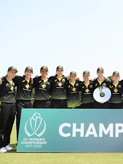 Australia presented with ICC Women's Championship trophy