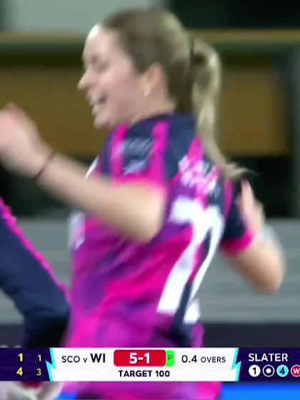 Logo of Stafanie Taylor - Wicket - West Indies vs Scotland
