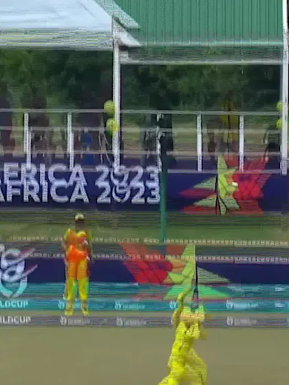 Wicket-Charis-Pavely-England-U19s-Women v Australia-U19s-Women ICC U19W T20WC 2023