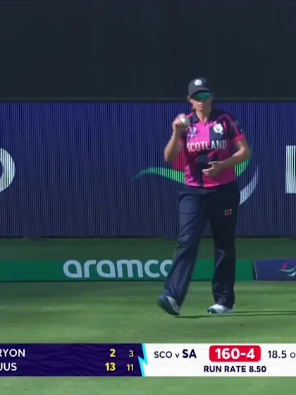 Logo of Chloe Tryon - Wicket - South Africa vs Scotland