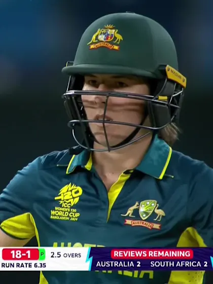 Logo of Georgia Wareham - Wicket - Australia vs South Africa