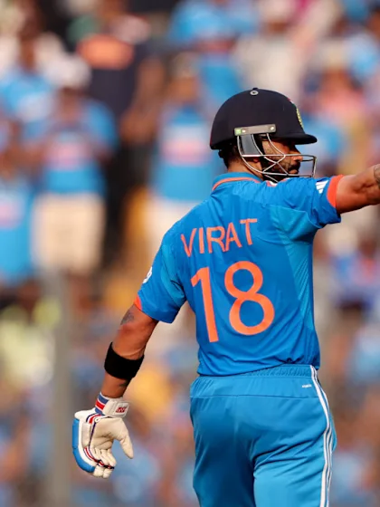 Kohli hits first-ever Cricket World Cup knockout half-century | CWC23