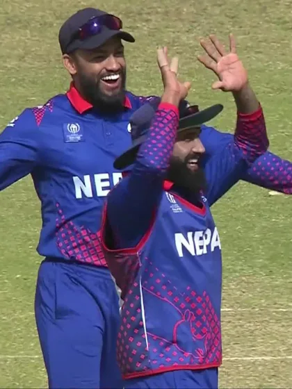 Logo of Andrew Balbirnie - Wicket - Ireland vs Nepal