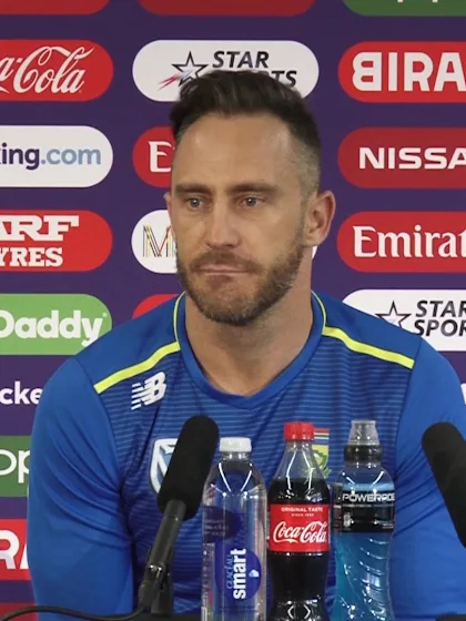 5 July - Manchester - South Africa Captain Faf du Plessis pre-match press conference