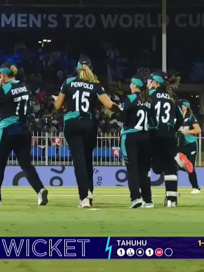 Logo of Hayley Matthews - Wicket - West Indies vs New Zealand