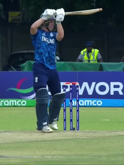 Joe Moores with a Four vs. India