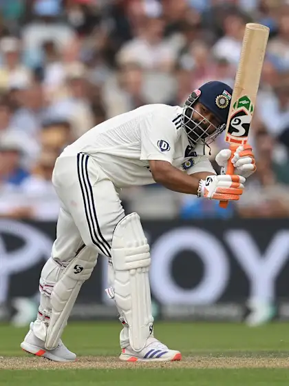 Pant battles injury, notches gritty half-century for India