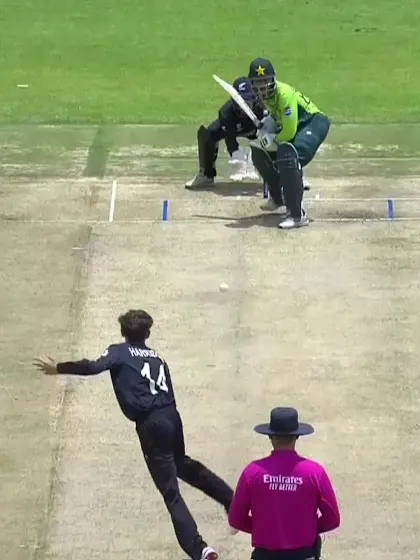 Sameer Ahmed Minhas with a Four vs. New Zealand