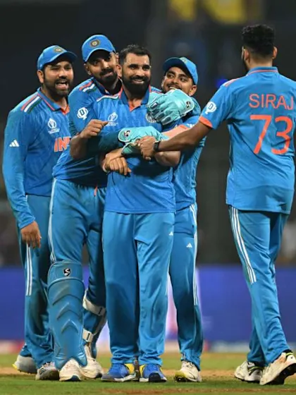 Logo of Shami double blow brings India back into the game | CWC23