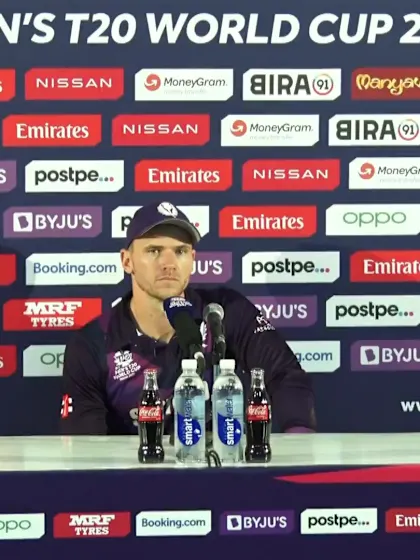 27 October - Abu Dhabi - Scotland Captain Richie Berrington post-match press conference