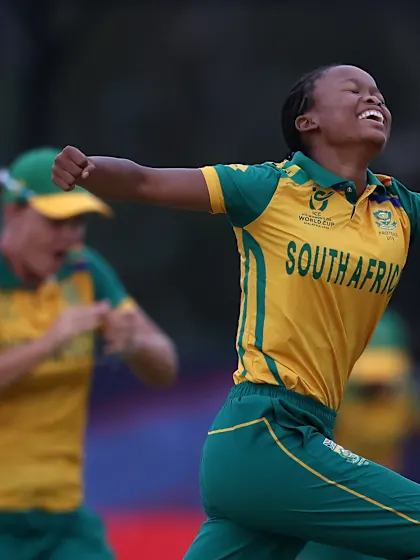 Logo of South Africa quick claims wicket with first ball of semi-final | U19WC 2025