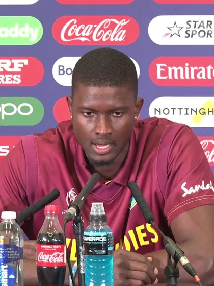 31 May - Nottingham - West Indies Captain Jason Holder post-match press conference