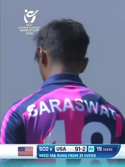 U Srivastava with a Four vs. Scotland