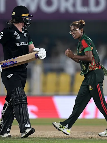Big celebrations by Fahima Khatun after a big breakthrough | CWC25