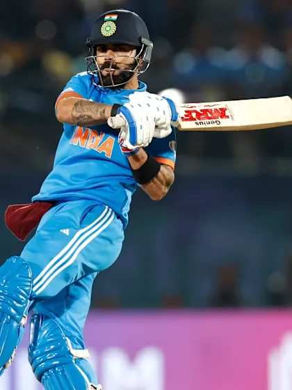 Logo of Virat Kohli's record ton guides India to a winning total | IND v NZ | CWC 2023
