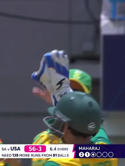 Logo of Aaron Jones - Wicket - United States of America vs South Africa