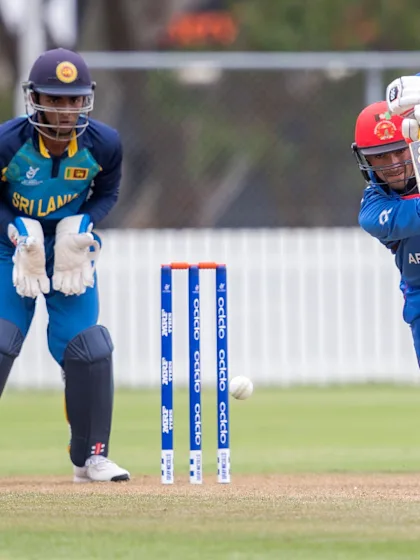 Ibrahim Zadran top scores for Afghanistan U19s against Sri Lanka with 86 from 112 balls