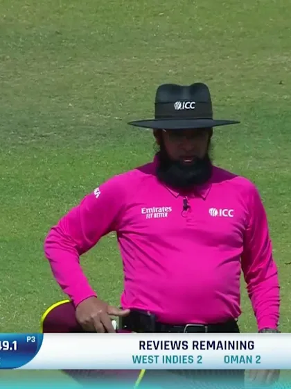 Logo of Jay Odedra - Wicket - West Indies vs Oman
