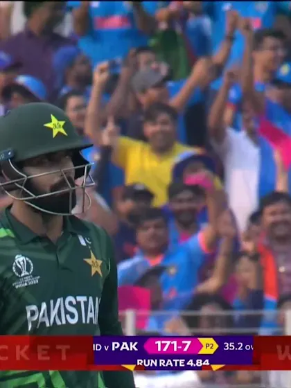 Shadab Khan - Wicket - India vs Pakistan