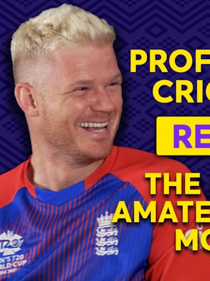 Professional cricketers watch the best of amateur cricket