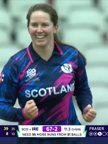 Amy Hunter - Wicket - Scotland vs Ireland