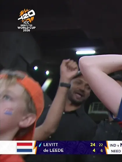 Michael Levitt - Wicket - India vs Netherlands