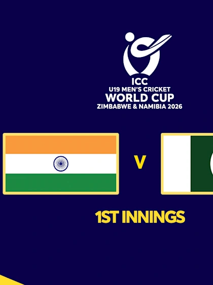U19: India v Pakistan (1st Innings)