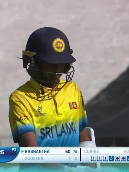 ICC U19 CWC: SL v ENG – Currie foxes Sudeera with a slower one