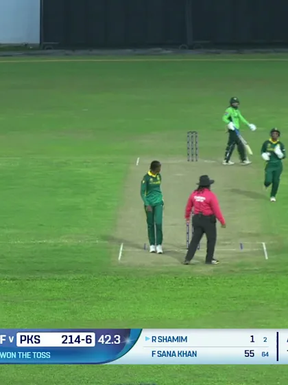 Rameen Shamim - Wicket - South Africa Women vs Pakistan Women