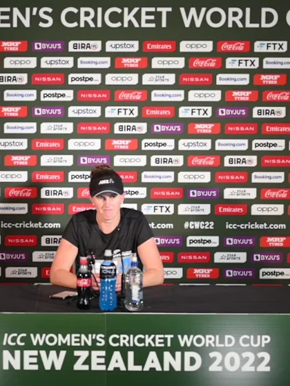 9 March - Hamilton - New Zealand player Amy Satterthwaite pre-match press conference
