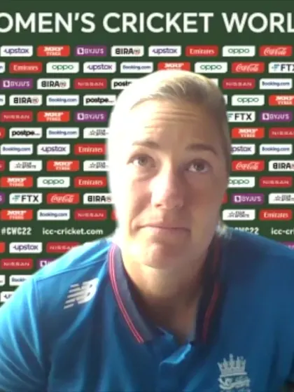 19 March - Auckland - England player Katherine Brunt pre-match press conference