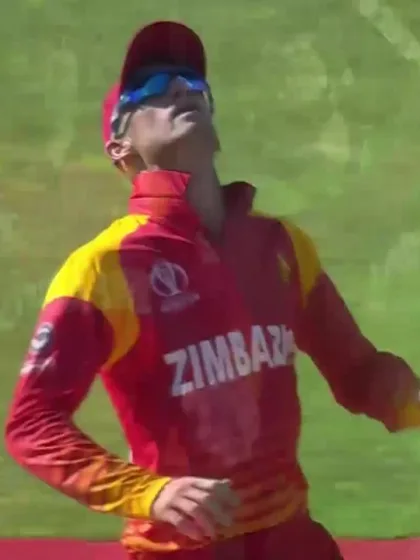 Barry McCarthy dismissed by the Zimbabwe captain