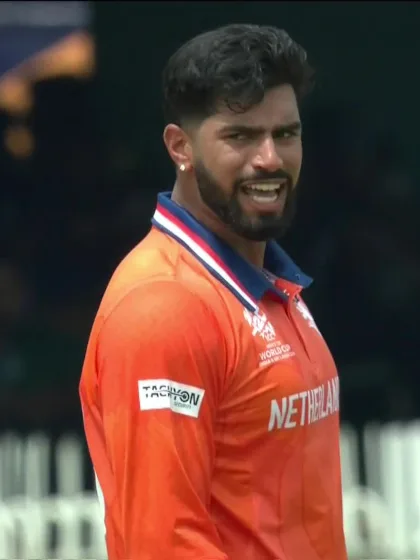 Salman Agha - Wicket - Pakistan vs Netherlands