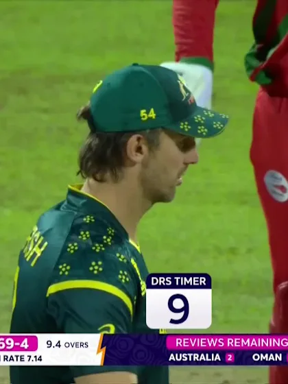 Mohammad Nadeem - Wicket - Australia vs Oman