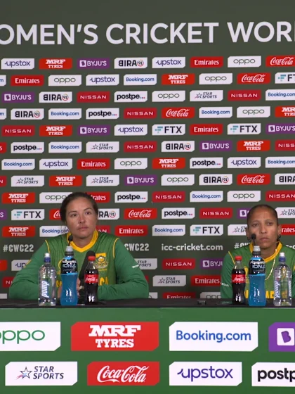 31 March - Christchurch - South Africa players Sune Luus and Shabnim Ismail post-match press conference
