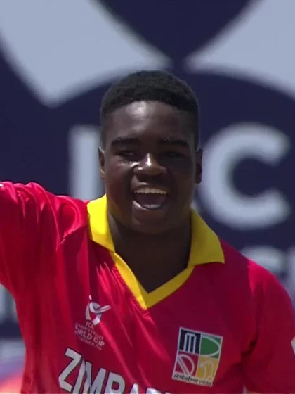 Logo of Newman Nyamhuri with a Caught Out vs. England
