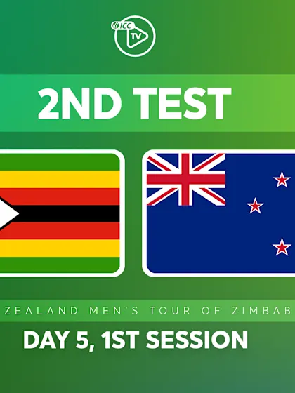2nd Test, Day 5: Zimbabwe v New Zealand (1st Session)