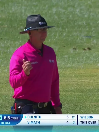 Dulnith Sigera with a Four vs. Ireland